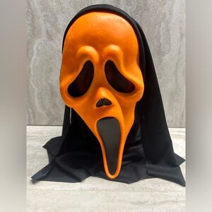 Vintage Orange Scream Ghost Face Mask Easter Unlimited Super Rare & Collectible